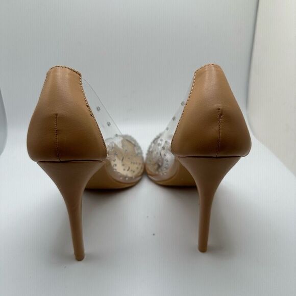 CUSHIONAIRE Women's Clear Rhinestone Dress Pump +Memory Foam 6.5 WIDE CLEAR - Picture 4 of 7